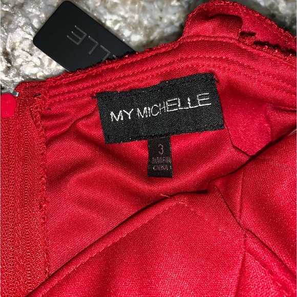 Red Lace Dress | My Michelle - Picture 3 of 7